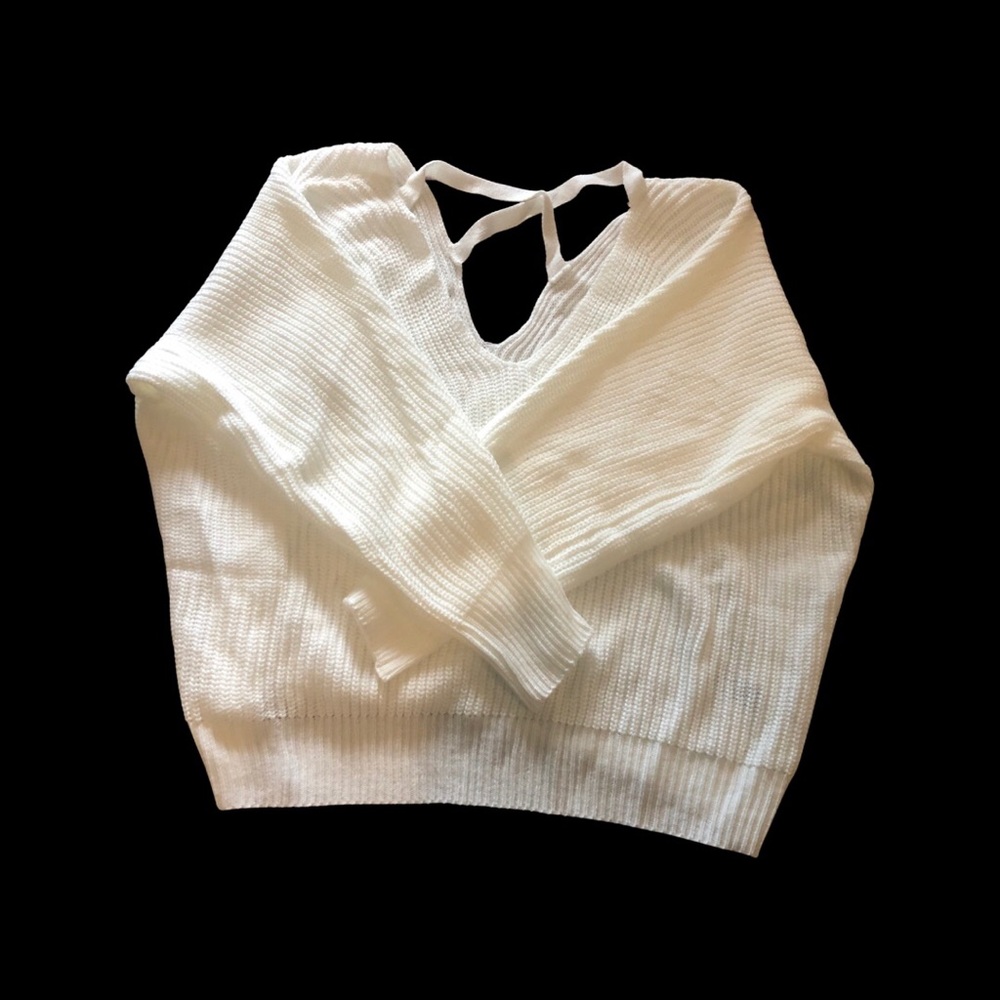 Criss cross back sweater